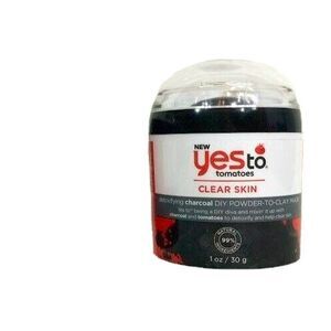 Yes To Tomatoes-Clear Skin Detoxifying Charcoal DIY Powder -To-Clay Mask -Sealed